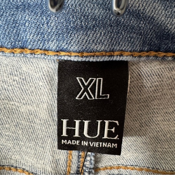 Hue Flannel Lined Denim Leggings NWT Sz 16 - Picture 12 of 16